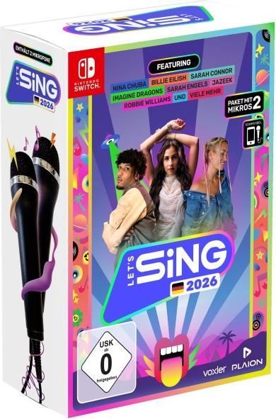 Plaion Let's Sing 2026 + 2 microfoons (Switch, DE)