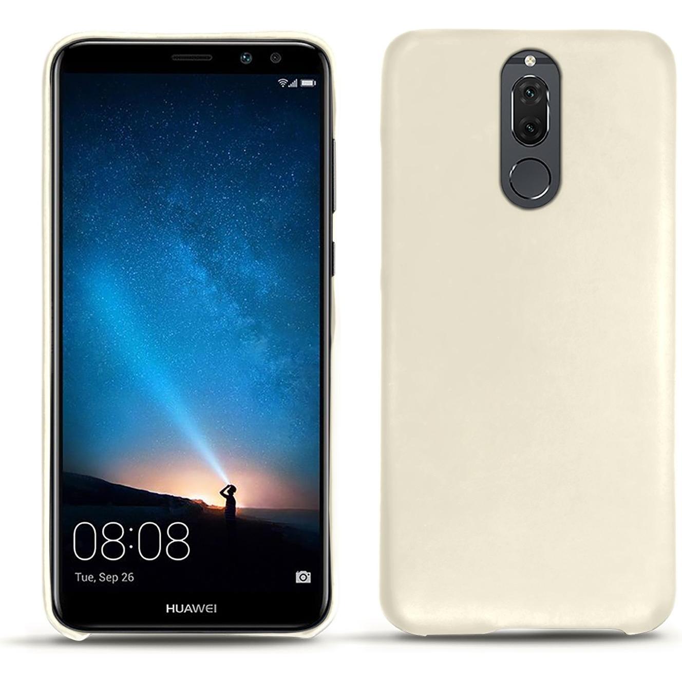 Noreve Lederschutzhülle (Huawei Mate 10 Lite), Smartphone Hülle, Weiss