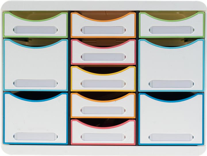 Image du produit Exacompta Boîte à tiroirs STORE-BOX MULTI 313913D 11 tiroirs arlequin/ws