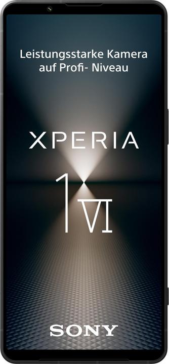 Actual product image Sony Xperia 1 VI (256 GB, Black, 6.50", SIM + eSIM, 52 Mpx, 5G)