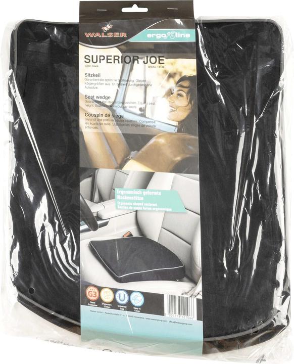 Image du produit Walser Cale de voiture Joe, coussin de siège ergonomique Cale de voiture 37,5 x 33,5cm