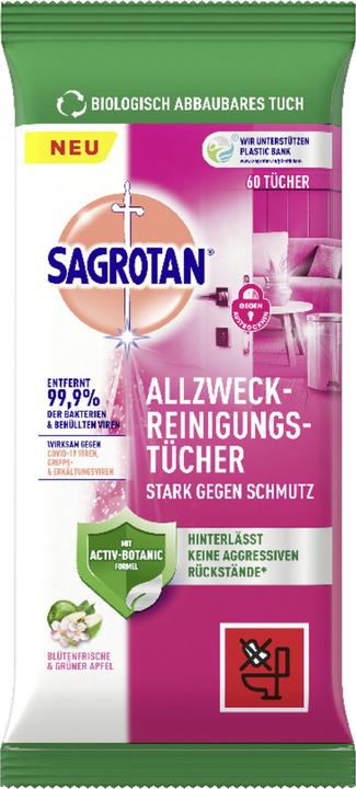 Sagrotan Granatapfel & Limette feuchte Allzwecktücher 60 Tücher (1 Stk.)