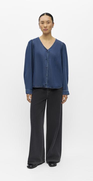 Produktbild Object Geknöpftes V-Ausschnitt Bluse (L)