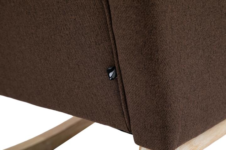 Image du produit CLP Fauteuil à bascule Brevik Tissu marron