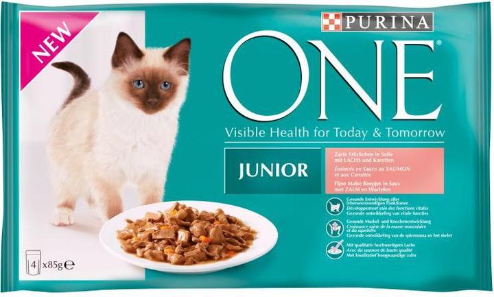 Produktbild Purina ONE Junior (Junior, 4 Stk., 85 g)