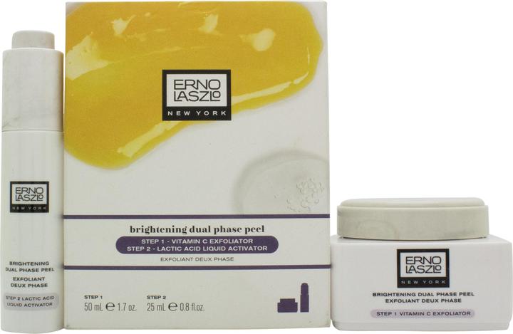 Actual product image Erno Laszlo ErnoLaszlo Brightening Dual Phase Peel 2-Step Vitamin C Exfoliator and Lactic Acid Activator 1.7 Fl (Facial care set)