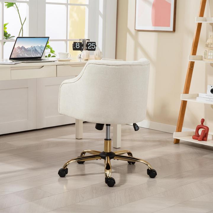 Produktbild Homcom Bürostuhl Polyester, Schaumstoff Beige