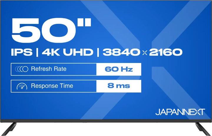 Image du produit Japannext 127,0cm JN-IPS500UHD60F 16:9 3x HDMI UHD (50", LCD, LED, 4K)