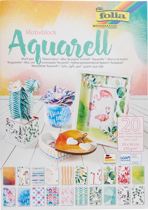 Image du produit Folia Bloc de papier à motifs (270 g/m², 1x)