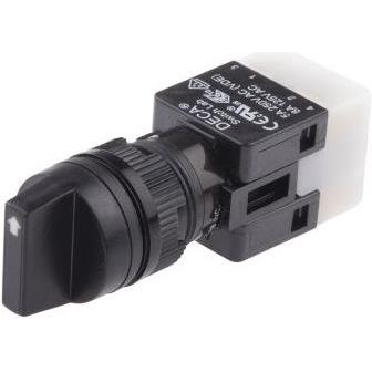 Rs Pro Switch 3 position select 16mm Green 24V, Taster + Schalter