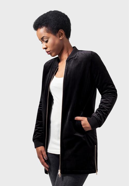 Immagine prodotto Urban Classics Giacca lunga da donna in velluto (S)