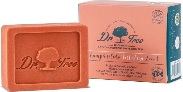 Produktbild Dr. Tree Dr. Baum Fortaleza Shampoo Fest 2 in 1/ 75g (Festes Shampoo)