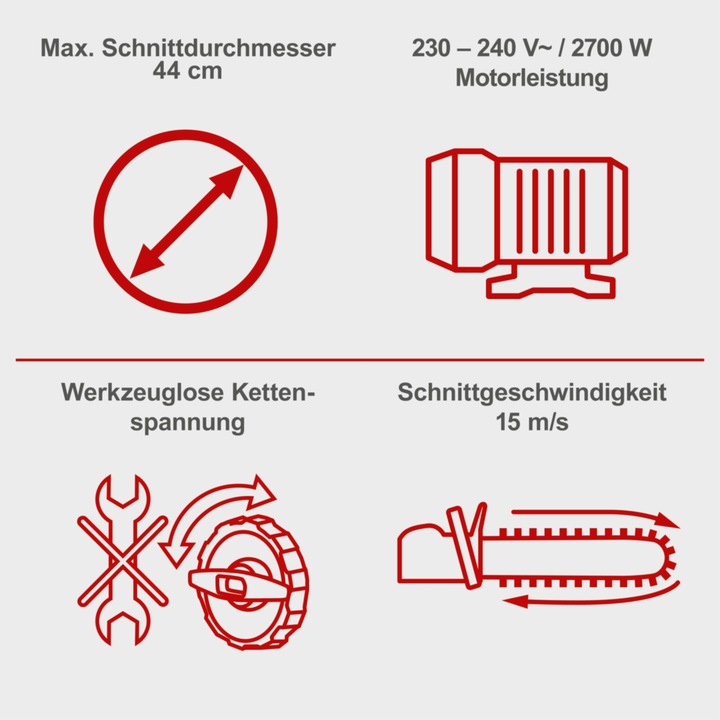 Image du produit Scheppach CSE2700 (Scie à chaîne électrique)