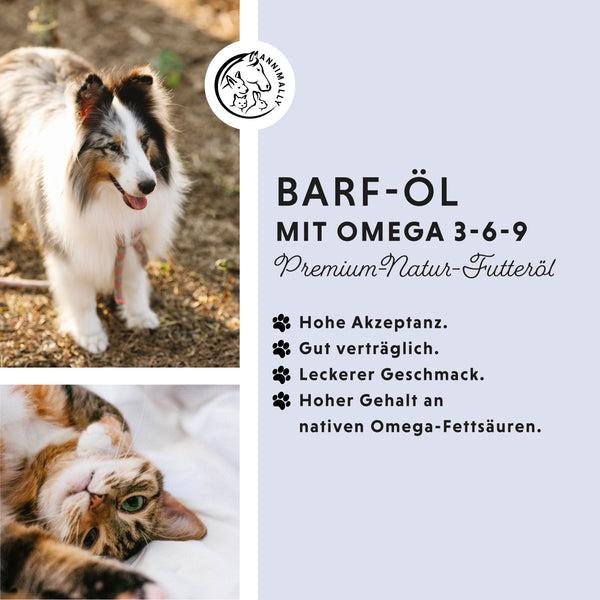 Produktbild Annimally Barf-Öl 500ml (Senior, Adult, Junior, 1 Stk., 1000 g)