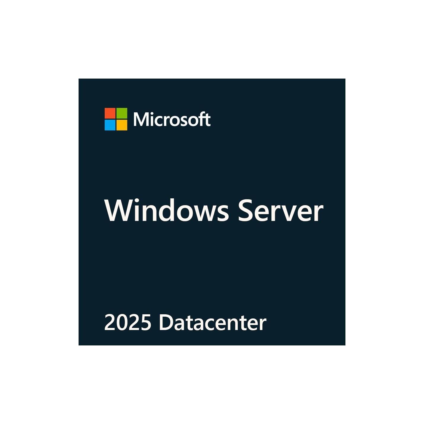 Thumbnail - Microsoft MS OEM Windows Server Datacenter 2025 64Bit 1pk DVD 16 Core (DE) für Windows