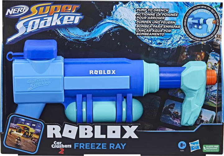 Produktbild Hasbro NERF SUPERSOAKER Roblox Water Gun CAR CRUSHERS 2: FREEZE RAY (Tank Integriert)