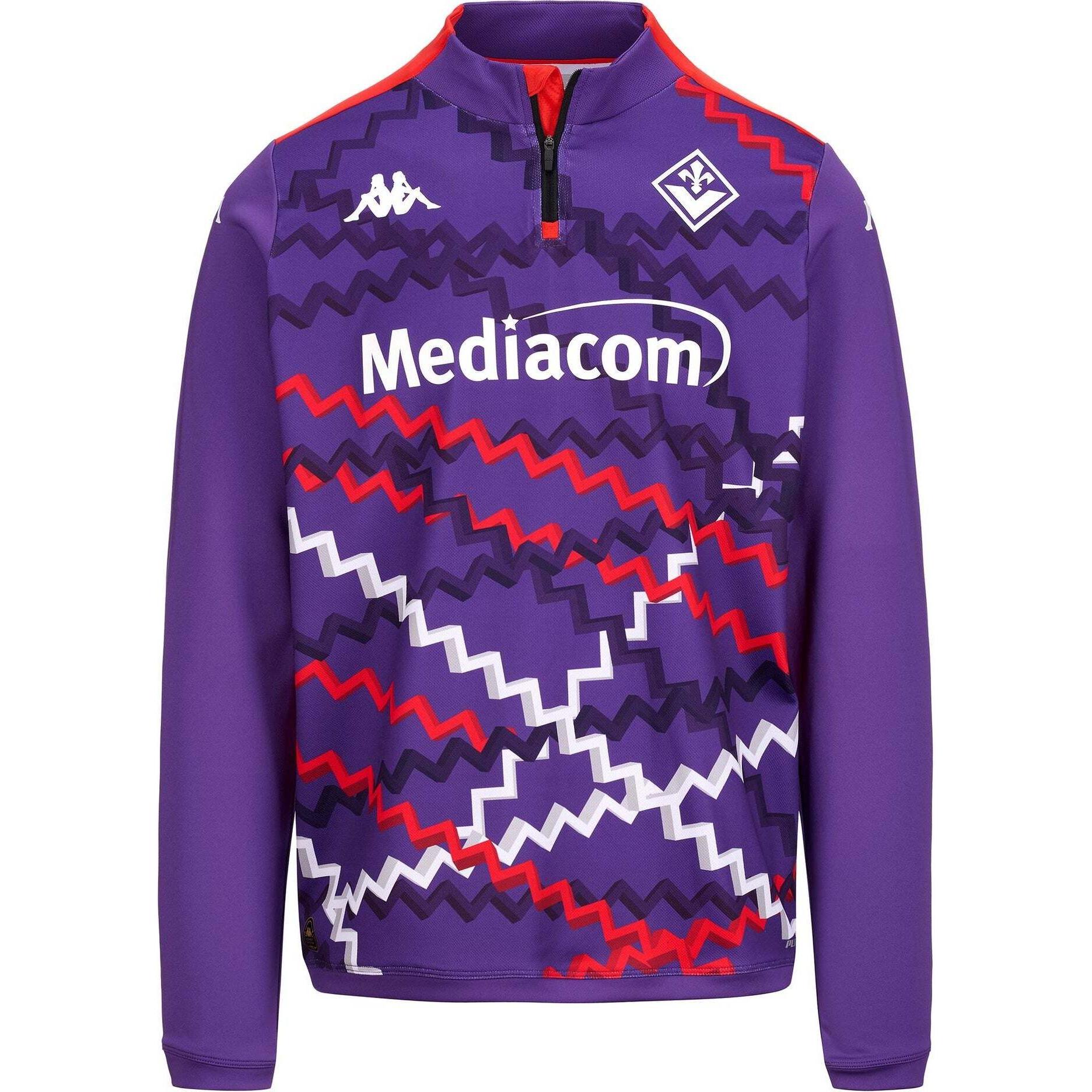 Kappa, Herren, Pullover, Pullover Fiorentina Ablaspre Pro 8 2024/25, Violett, Rot, (S)
