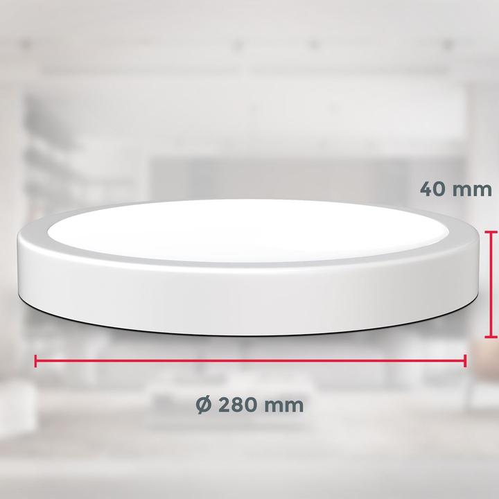 Produktbild B.K.Licht LED Deckenleuchte, weiss, 1xLED/18W (2000 lm)