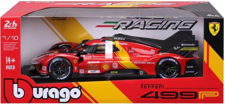 Image du produit Bburago Ferrari 499P Le Mans Champion 2023