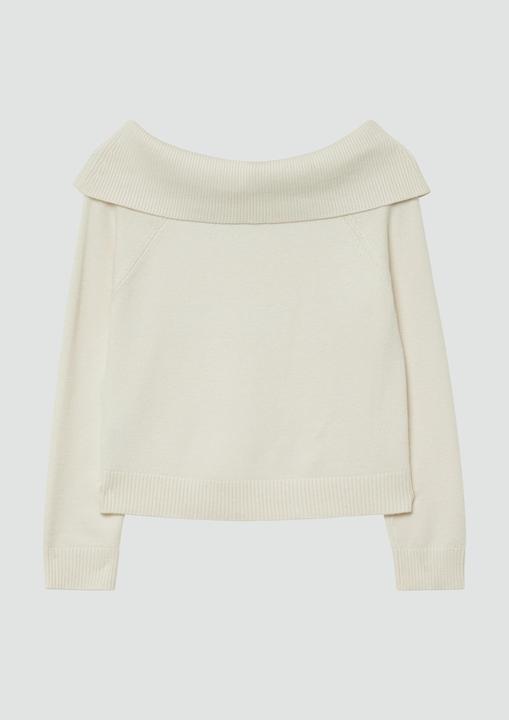 Produktbild s.Oliver Strickpullover Strick-Pullover mit Off-Shoulder-Ausschnitt (134, 140)