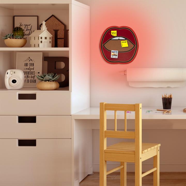 Actual product image Locomocean LED Cork Pinboard - Mouth (Bulletin board)