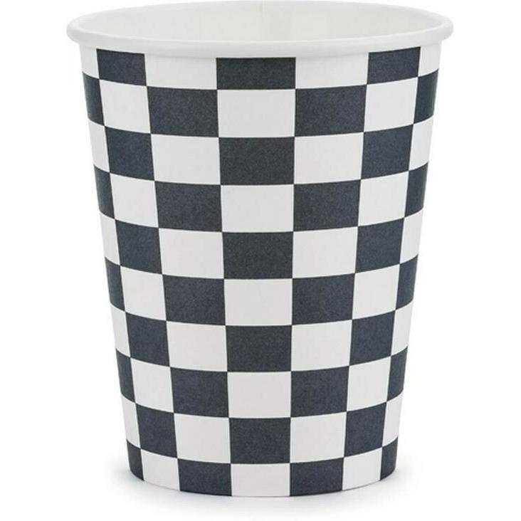 Partydeco Gobelets - Drapeau à Damier