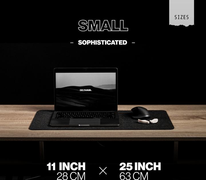 Actual product image Deltahub Minimalistic Desk Pad -hiirimatto,, tummanharmaa