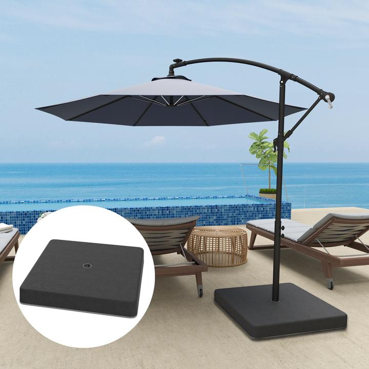 Produktbild Outsunny Schirmgewichte Kunststoff, Polyester Schwarz