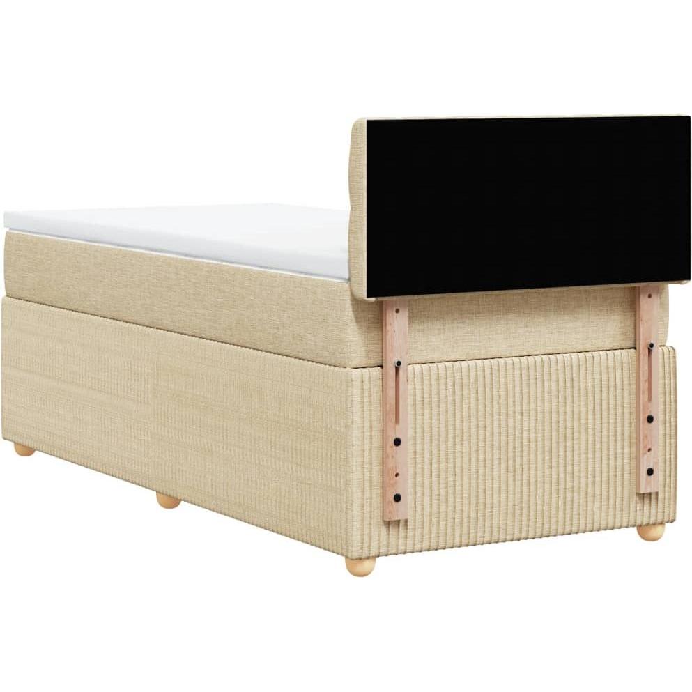 Thumbnail - VidaXL, Bett, Bo x springbett mit Matratze 90 x 190 cm Stoff (90 x 190 cm)