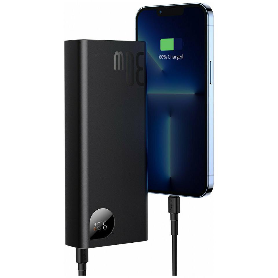 Thumbnail - Baseus Adaman Metal (20000 mAh, 30 W, 30 Wh), Powerbank, Schwarz