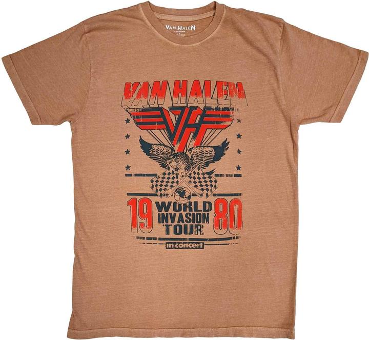 Immagine prodotto Van Halen Maglietta da adulto World Invasion con effetto distorto (M)