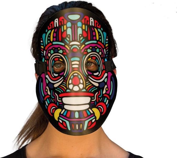 Actual product image Rubies Colourful mask LED