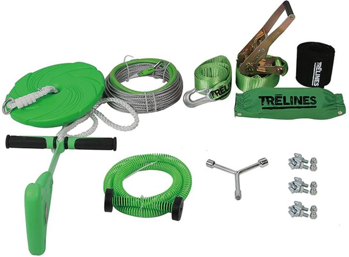 Actual product image Trelines Rope slide with brake (30 m + quick set-up)