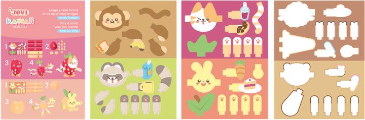 Actual product image Jovi Kawaii Koffer Plastilina Kit - Kawaii Tiere