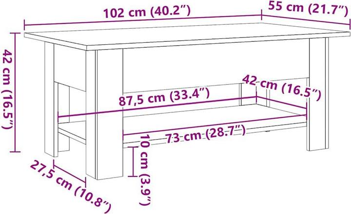 Image du produit vidaXL Couchtisch