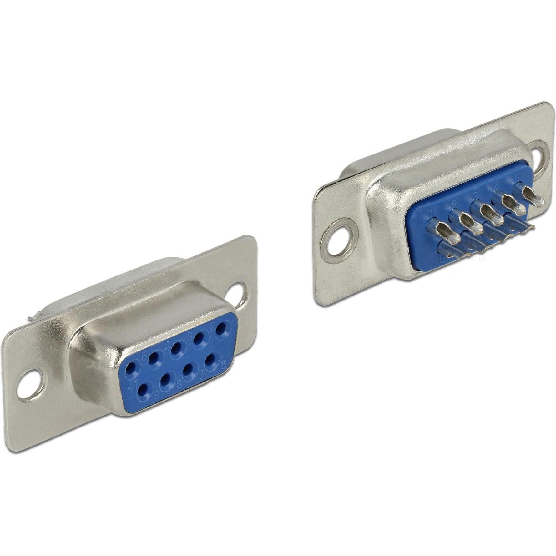 Thumbnail - Delock DB9, RS232 Buchse Steckverbinder (0.02 m), Schnittstellenkabel