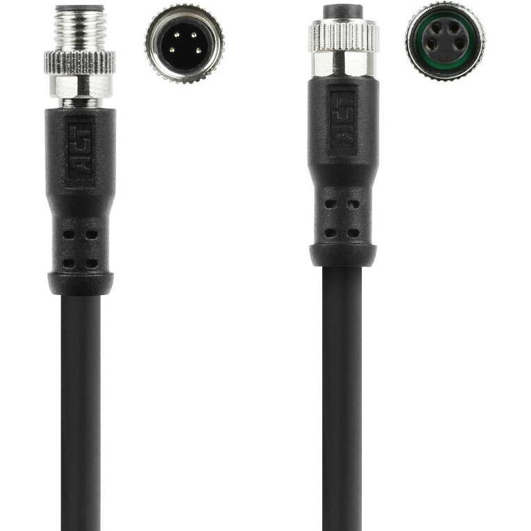 Thumbnail - ACT Industrial 1.50 meters Sensor cable M8A 4-pin male to M8A 4-pin female, Ultraflex Xtreme TPE cable, Elektronikkabel ...