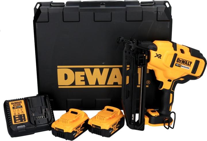 Actual product image DeWalt DCN 660 P2 Battery Nailer 18 V 32 - 63 mm Brushless + 2x Battery 5,0 Ah + Charger + Case