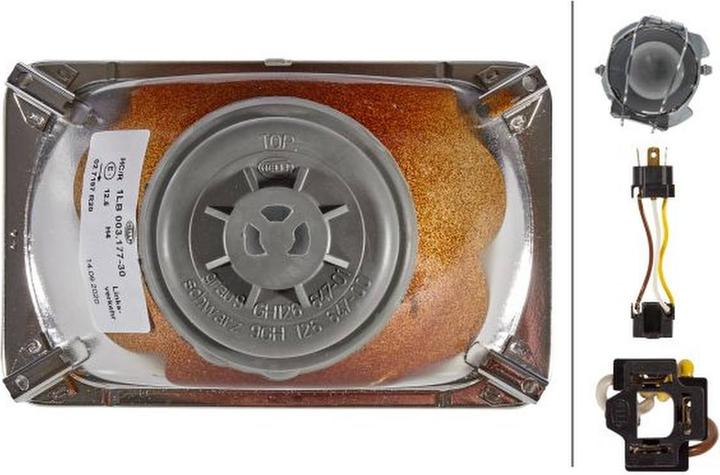 Actual product image Hella Headlight insert front halogen for TEREX