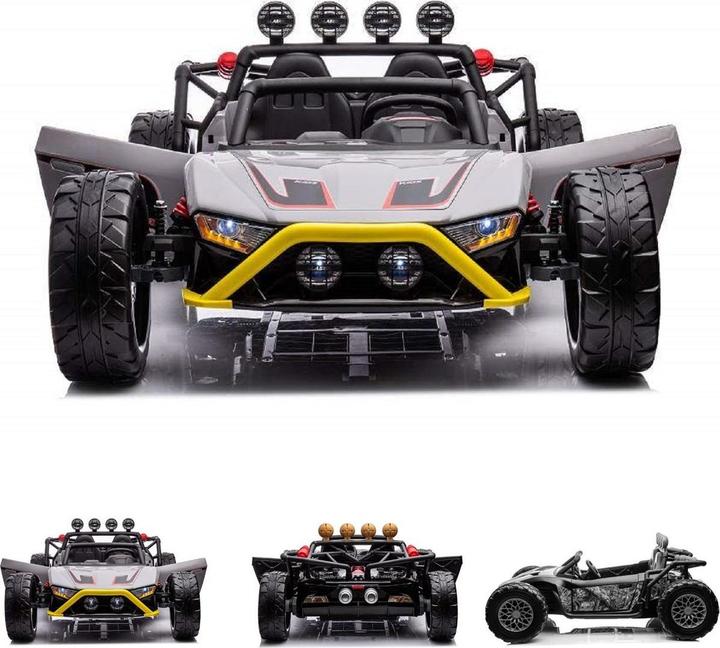 Actual product image Es-toys Elektro Kinderauto „Buggy 168“ – 24V Akku,2x 200W Motoren- 2,4Ghz +MP3 + Ledersitz + EVA (24 V)
