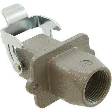 Harting Han 3A Bulkhead feed-thru housing, Elektronikkabel + Stecker