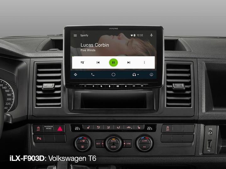 Actual product image Alpine iLX-F903D (Android car, Apple Carplay)