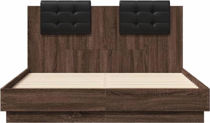 Actual product image VidaXL Bed frame with headboard (135 x 190 cm)