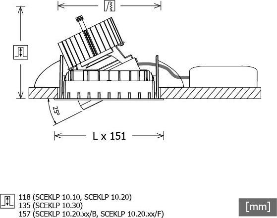 Actual product image LTS LED spotlight insert (1490 lm)
