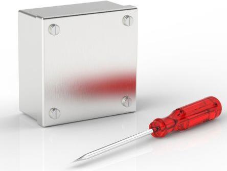 Actual product image RS PRO Stainless Stl adaptable box 100x100x50