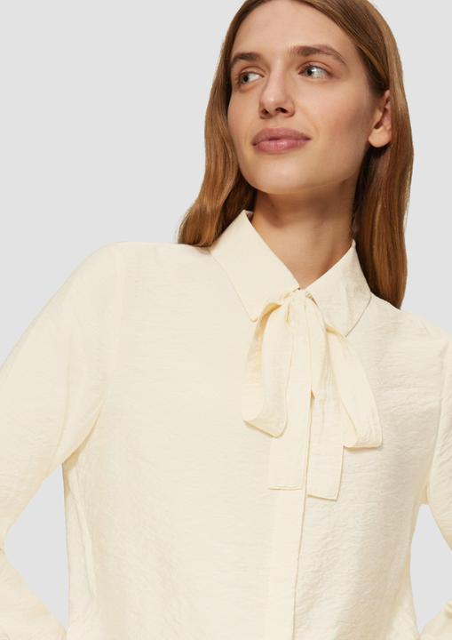Produktbild S.Oliver Bluse Strukturierte Bluse mit abnehmbarer Schluppe (38)