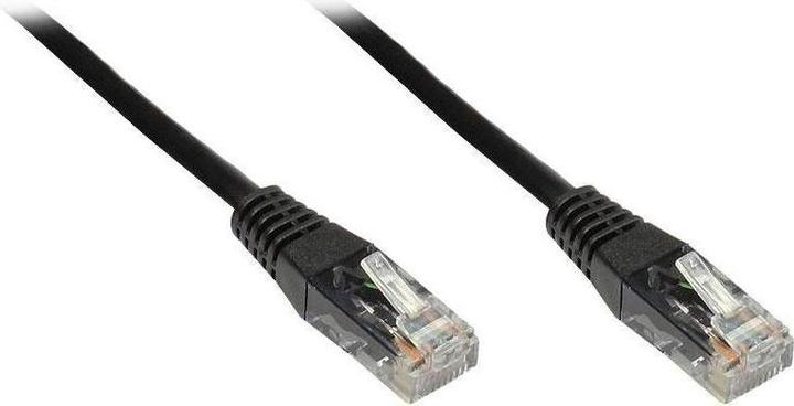 Actual product image Varia Patch cable, Cat. 6, U/UTP, black, 0.25m (U/UTP, CAT6, 0.25 m)