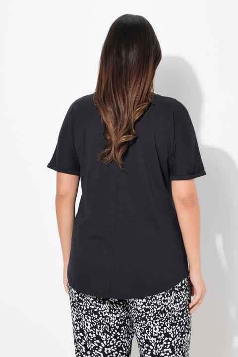 Actual product image Ulla Popken Motivational Lettering Short Sleeve Graphic Tee (56)