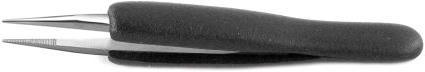 Actual product image RS PRO ESD foam grip tweezers straight 120mm