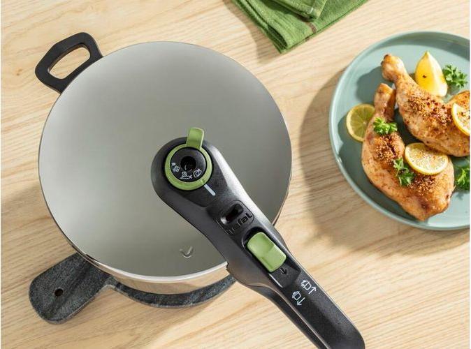 Produktbild Tefal Secure Trendy Dampfkochtopf 4l ohne Korb (P2580400), Edelstahl (Dampfkochtopf, Edelstahl)